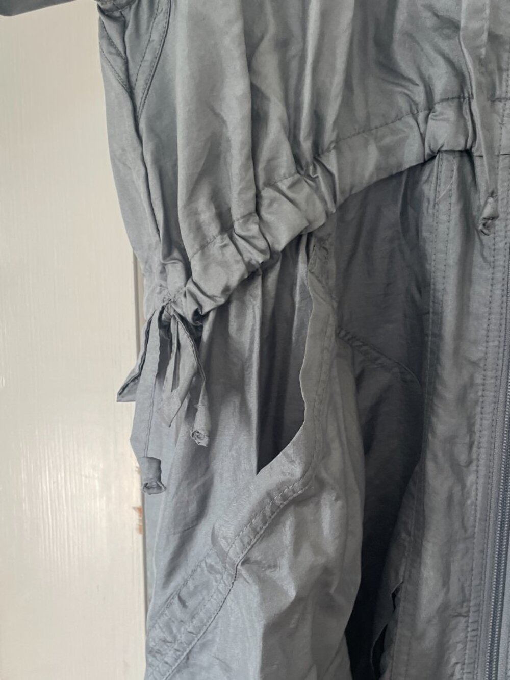 Daily Practice By Anthropologie Lightweight Drawstring  long jacket Small NWT - Picture 5 of 7